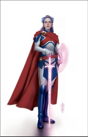 Betsy Braddock: Captain Britain issue 1-E Miguel Mercado Virgin Cover