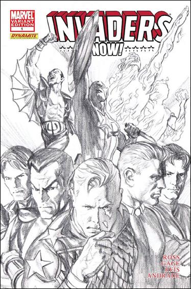 Invaders Now issue 1-D Alex Ross 1:100 Sketch Cover