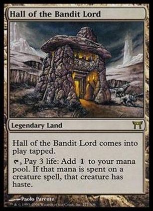 Magic the Gathering: Champions of Kamigawa (Base Set) card 277 Hall of the Bandit Lord