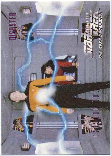 Star Trek: The Next Generation - The Episode Collection Season Five (Base Set) card 443 Disaster, Episode 105B