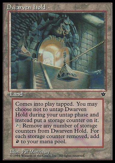 Magic the Gathering: Fallen Empires (Base Set) card 93 Dwarven Hold
