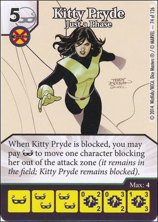 Marvel Dice Masters Uncanny X-Men  card 74 Kitty Pryde: Just A Phase