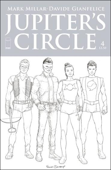 Jupiter's Circle (2015/04) issue 4-C Black & White Cover