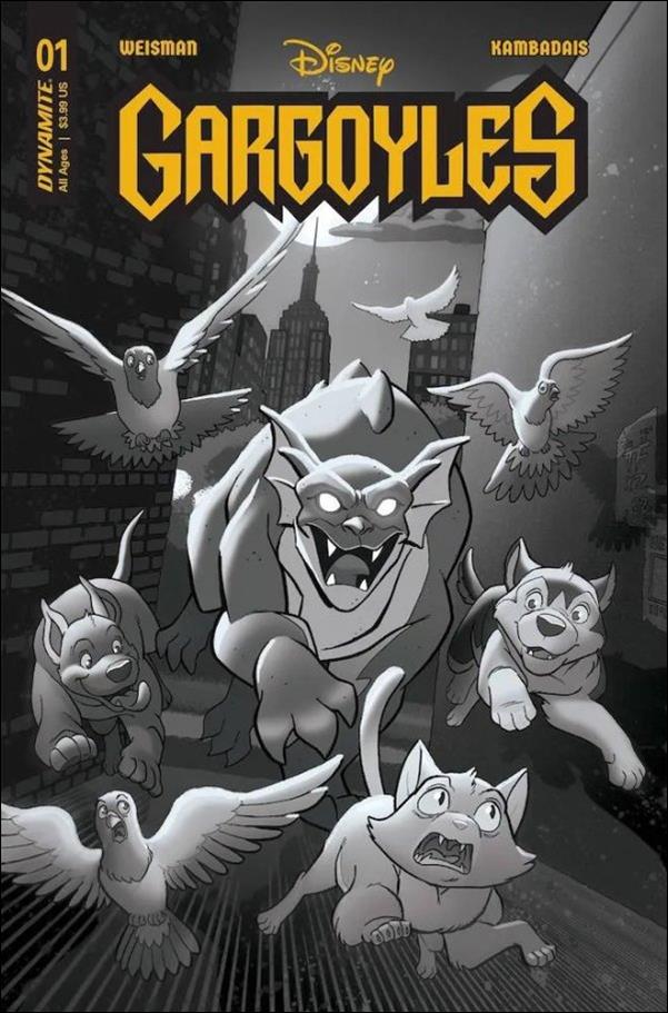 Gargoyles (2022) issue 1-V Tony Fleecs 1:10  B&W Cover