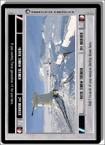 Star Wars: Hoth Limited (Base Set) card 143 Hoth: Snow Trench (2nd Marker)