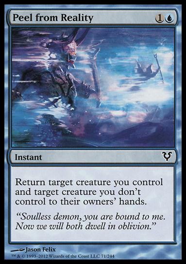 Magic the Gathering: Avacyn Restored (Base Set) card 71 Peel from Reality