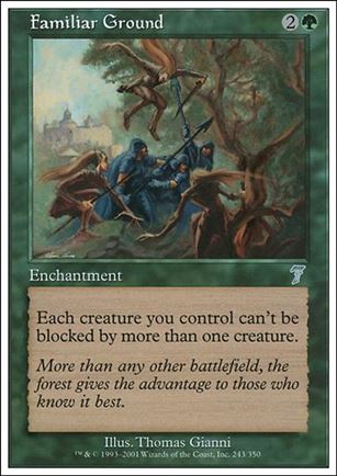 Magic the Gathering: 7th Edition (Base Set) card 243 Familiar Ground