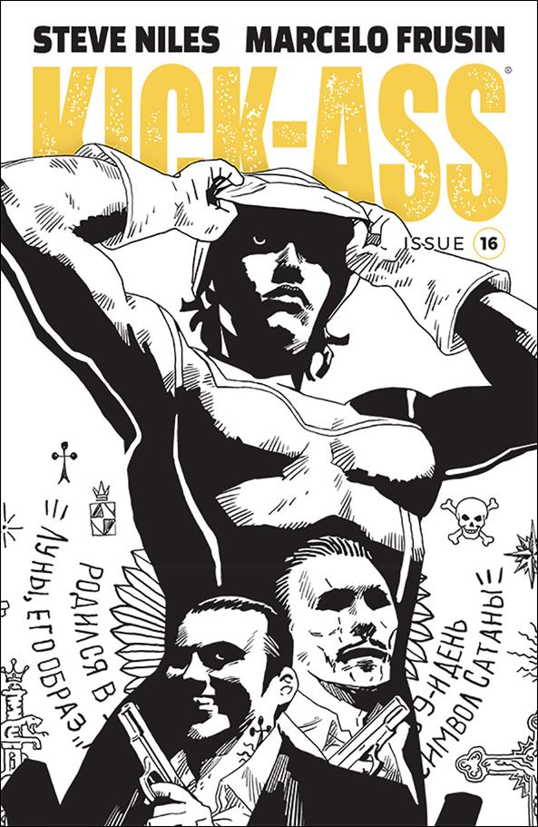 Kick-Ass (2018) issue 16-B Marcelo Frusin Black & White Cover