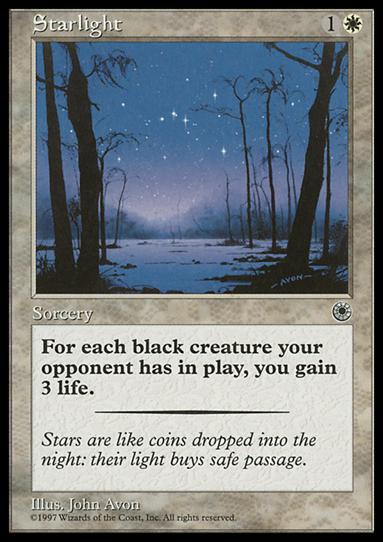Magic the Gathering: Portal (Base Set) card 29 Starlight