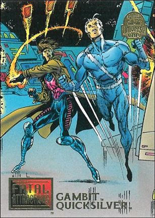 Marvel Universe: Series 5 (Base Set) card 17 Gambit and Quicksilver