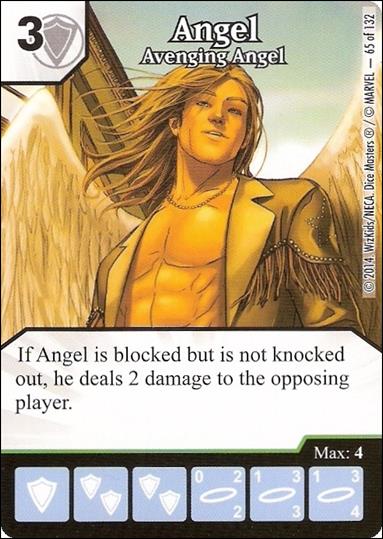 Marvel Dice Masters Avengers vs. X-Men  card 65 Angel: Avenging Angel