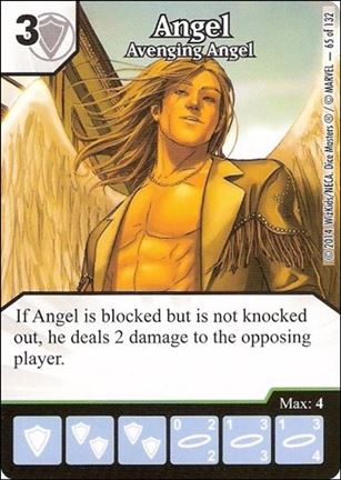 Marvel Dice Masters Avengers vs. X-Men  card 65 Angel: Avenging Angel