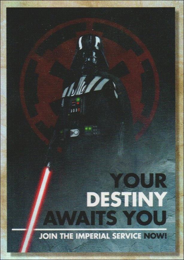 Star Wars Galaxy 2018 (Rogue One Propaganda Subset) card RP-5 Your Destiny Awaits You