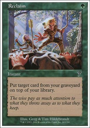 Magic the Gathering: 7th Edition (Base Set) card 263 Reclaim