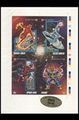 Marvel Universe: Series 3 (Promo) card nn 1 4 Card Uncut Sheet limited edition / 3000