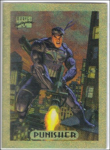 1994 Marvel Masterpieces (Holofoil Subset) card 6-C Punisher (Gold Foil)