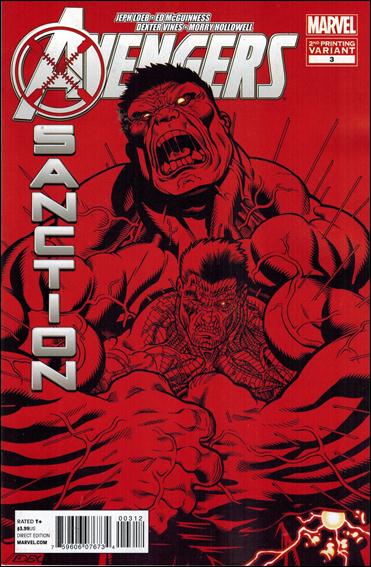 Avengers: X-Sanction issue 3-D Ed McGuinness Red Cover (2nd Printing)