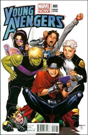 Young Avengers (2013) issue 5-B Jim Cheung 1:50 Cover