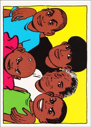 Love & Rockets (Base Set) card 18 Jesus, Israel, Toco, Vicente & Satch