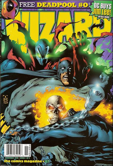 Wizard: The Comics Magazine issue 87-B Unbagged Mark Texeira Batman, Spawn & GR Cover