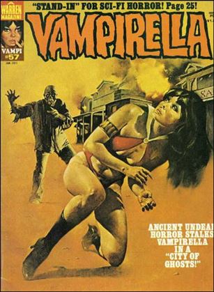 Vampirella issue 57 Enrich Torres cover painting.