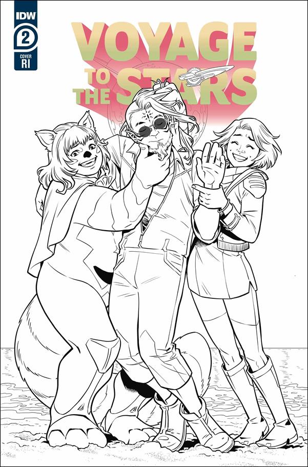 Voyage to the Stars issue 2-C Rebekah Isaacs 1:10 Black & White Cover
