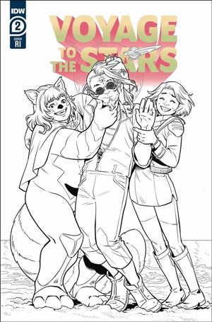 Voyage to the Stars issue 2-C Rebekah Isaacs 1:10 Black & White Cover