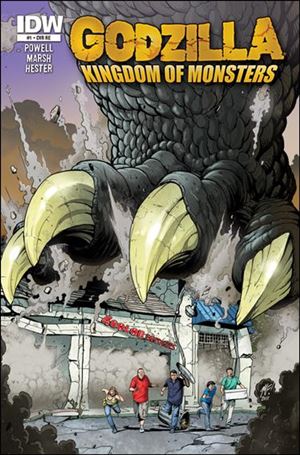 Godzilla: Kingdom of Monsters issue 1-PA 4 Color Fantasies Cover 1/500