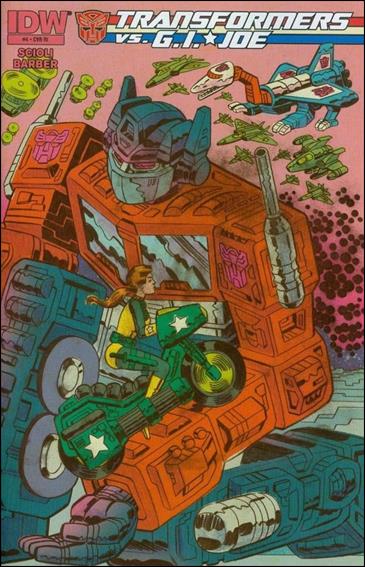 Transformers vs G.I. Joe issue 4-C Tom Scioli 1:10 Cover
