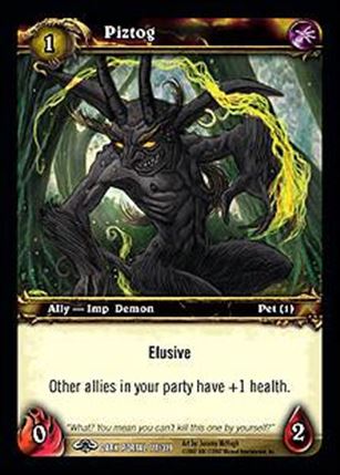 World of Warcraft: Through the Dark Portal (Base Set) card 111 Piztog