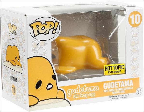 POP! Sanrio figure 10 Gudetama (Laying Down) Hot Topic Exclusive