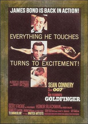 James Bond Connoisseur's Collection Volume One: The '60s (Metalworks Posters Subset) card P03  Goldfinger