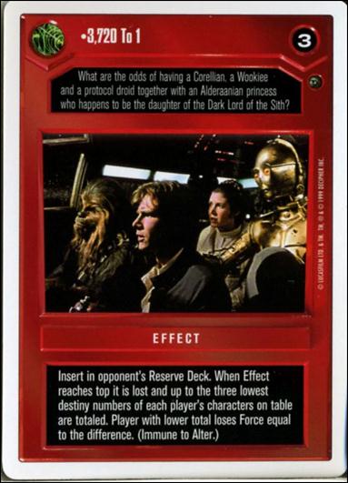 Star Wars: Dagobah Revised (Base Set) card 24 3,720 To 1