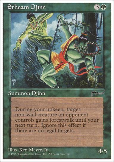 Magic the Gathering: Chronicles (Base Set) card 64 Erhnam Djinn