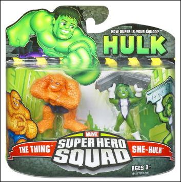 Hulk - Marvel Super Hero Squad  figure 8 Thing (Hands Together)/She-Hulk