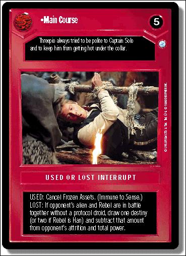Star Wars: Endor Limited (Base Set) card 63 Main Course