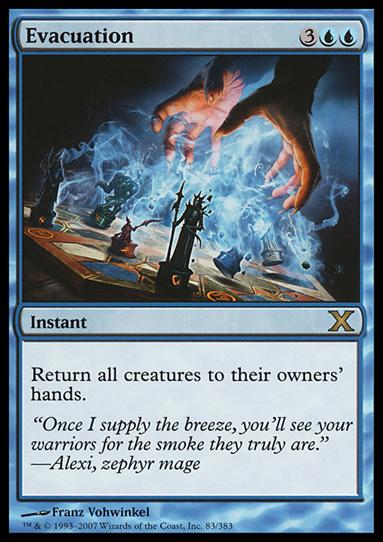 Magic the Gathering: 10th Edition (Base Set) card 83 Evacuation