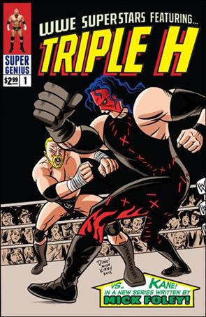 WWE Superstars issue 1-B Dean Haspiel Cover
