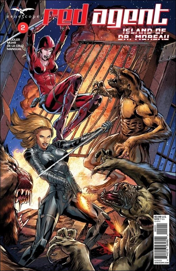 Red Agent: Island of Dr. Moreau issue 2-B Igor Vitorino Cover