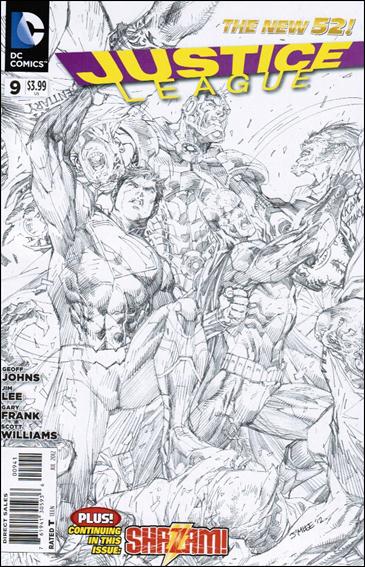 Justice League (2011) issue 9-E Jim Lee 1:200 Sketch Cover