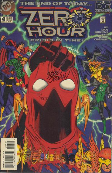 Zero Hour: Crisis in Time issue 4-B Dynamic Forces (signed by Jerry Ordway) 1/1000