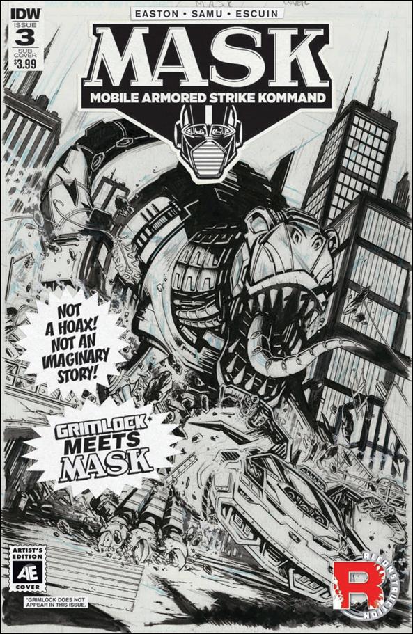 M.A.S.K.: Mobile Armored Strike Kommand issue 3-C Ron Joseph Artist's Edition Subscription Cover