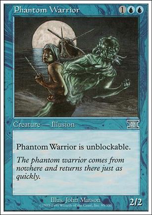Magic the Gathering: 6th Edition (Base Set) card 85 Phantom Warrior