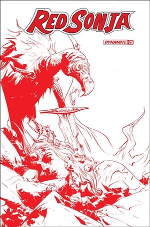 Red Sonja (2019) issue 25-N Jae Lee 1:21 Red Line Art Cover