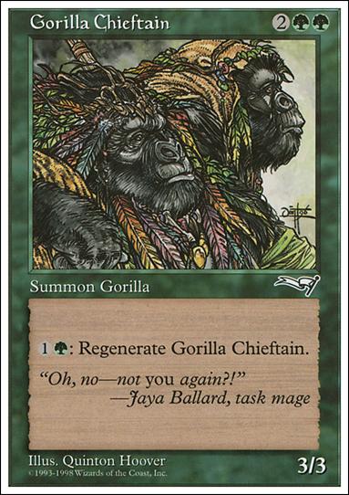 Magic the Gathering: Anthologies (Base Set) card 57 Gorilla Chieftan
