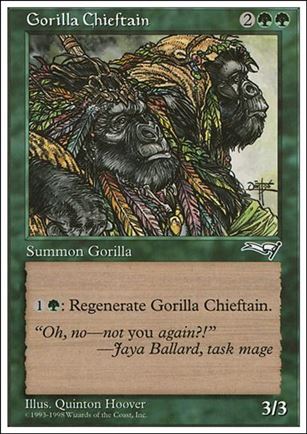 Magic the Gathering: Anthologies (Base Set) card 57 Gorilla Chieftan