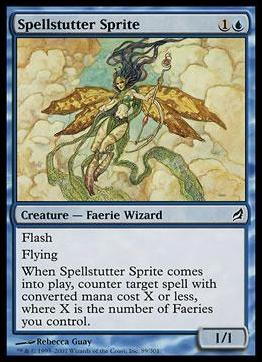 Magic the Gathering: Lorwyn (Base Set) card 89 Spellstutter Sprite