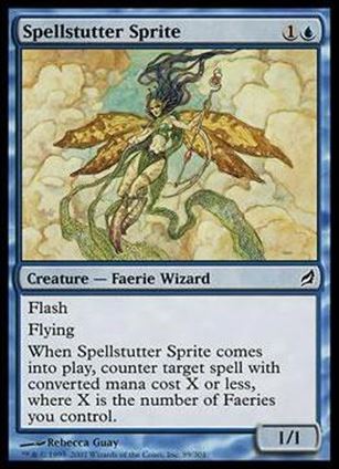 Magic the Gathering: Lorwyn (Base Set) card 89 Spellstutter Sprite
