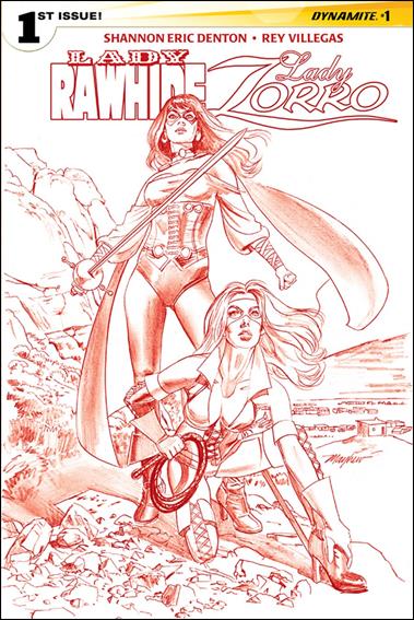 Lady Rawhide/Lady Zorro issue 1-D Blood Red Cover 1/50