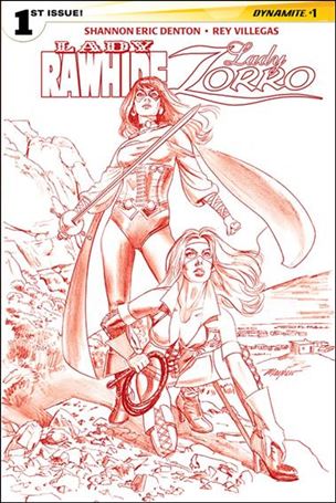 Lady Rawhide/Lady Zorro issue 1-D Blood Red Cover 1/50